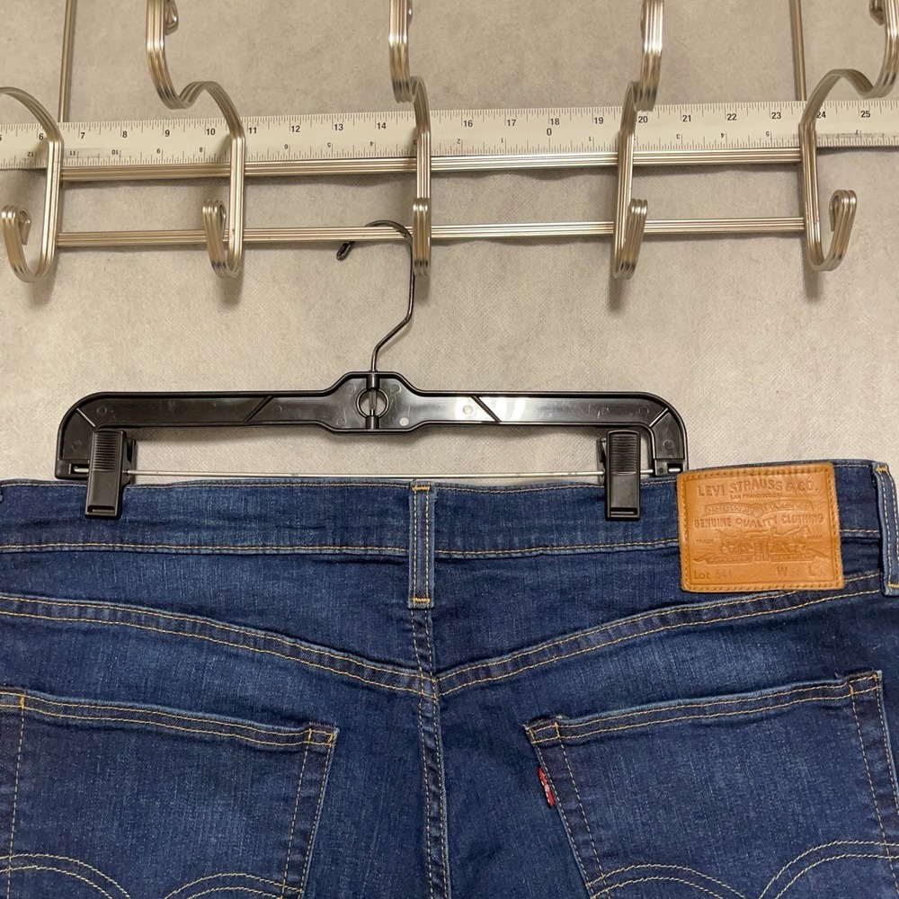 Levi's‎ 541 Jeans Men 36X31 Blue Big E Premium Quality Denim Dark Wash Stretch